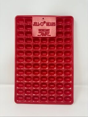 Jell-O Beans Red Candy Mold Tray